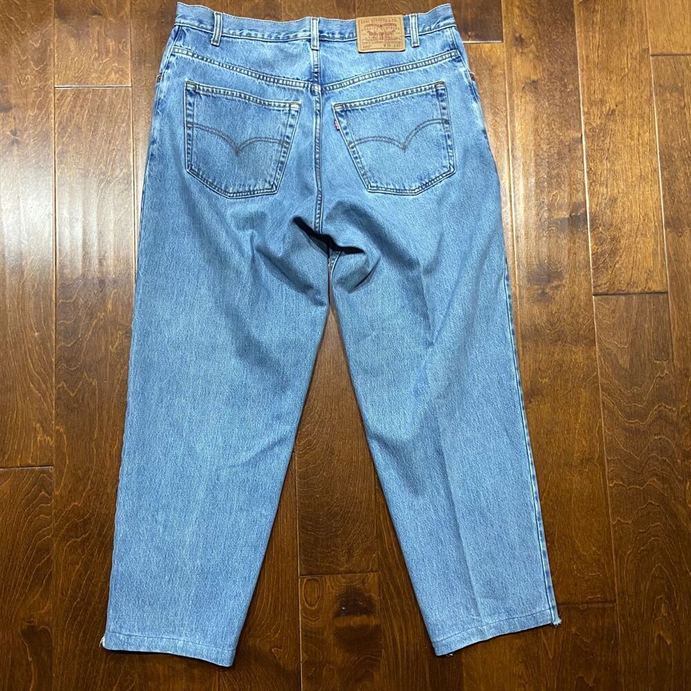 Levi's 560 Vintage Y2K 2001 Loose Fit Denim Blue Jeans Men's Size 38 x 30 - Picture 5 of 10